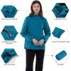 imageOutdoor Ventures Packable Rain Jacket Women Lightweight Waterproof Raincoat with Hood Cycling Bike JacketNew Blue