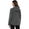 imageOutdoor Ventures Packable Rain Jacket Women Lightweight Waterproof Raincoat with Hood Cycling Bike JacketPlain Grey