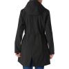 imageOutdoor Ventures Womens Lightweight Waterproof Fleece Lined Hooded Softshell Rain Jacket Warm Windbreaker Long CoatBlack