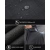 imageOutdoor Ventures Womens Lightweight Waterproof Fleece Lined Hooded Softshell Rain Jacket Warm Windbreaker Long CoatDark Greycheck