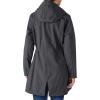 imageOutdoor Ventures Womens Lightweight Waterproof Fleece Lined Hooded Softshell Rain Jacket Warm Windbreaker Long CoatDarkgrey Melange
