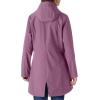 imageOutdoor Ventures Womens Lightweight Waterproof Fleece Lined Hooded Softshell Rain Jacket Warm Windbreaker Long CoatDeep Purple