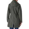 imageOutdoor Ventures Womens Lightweight Waterproof Fleece Lined Hooded Softshell Rain Jacket Warm Windbreaker Long CoatDimgrey Melange