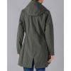 imageOutdoor Ventures Womens Lightweight Waterproof Fleece Lined Hooded Softshell Rain Jacket Warm Windbreaker Long CoatDimgrey Melange