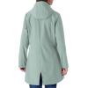 imageOutdoor Ventures Womens Lightweight Waterproof Fleece Lined Hooded Softshell Rain Jacket Warm Windbreaker Long CoatLight Green