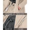 imageOutdoor Ventures Womens Lightweight Waterproof Fleece Lined Hooded Softshell Rain Jacket Warm Windbreaker Long CoatLight Khaki