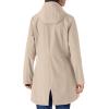 imageOutdoor Ventures Womens Lightweight Waterproof Fleece Lined Hooded Softshell Rain Jacket Warm Windbreaker Long CoatLight Khaki