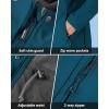 imageOutdoor Ventures Womens Lightweight Waterproof Fleece Lined Hooded Softshell Rain Jacket Warm Windbreaker Long CoatModern Blue
