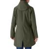 imageOutdoor Ventures Womens Lightweight Waterproof Fleece Lined Hooded Softshell Rain Jacket Warm Windbreaker Long CoatOlive Green