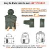 imageOutdoor Ventures Womens Packable Lightweight FullZip Puffer Jacket with Hood Quilted Winter CoatArmy Greenfold in Pocket