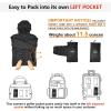 imageOutdoor Ventures Womens Packable Lightweight FullZip Puffer Jacket with Hood Quilted Winter CoatBlack Newfold in Pocket