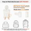 imageOutdoor Ventures Womens Packable Lightweight FullZip Puffer Jacket with Hood Quilted Winter CoatCreamfold in Pocket