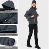 imageOutdoor Ventures Womens Packable Lightweight FullZip Puffer Jacket with Hood Quilted Winter CoatDark Greyfold in Pocket