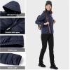 imageOutdoor Ventures Womens Packable Lightweight FullZip Puffer Jacket with Hood Quilted Winter CoatDeep Bluefold in Pocket