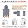 imageOutdoor Ventures Womens Packable Lightweight FullZip Puffer Jacket with Hood Quilted Winter CoatFoggy Grayfold in Pocket