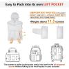 imageOutdoor Ventures Womens Packable Lightweight FullZip Puffer Jacket with Hood Quilted Winter CoatLight Greyfold in Pocket