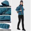 imageOutdoor Ventures Womens Packable Lightweight FullZip Puffer Jacket with Hood Quilted Winter CoatModern Bluefold in Pocket