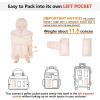 imageOutdoor Ventures Womens Packable Lightweight FullZip Puffer Jacket with Hood Quilted Winter CoatPinkfold in Pocket