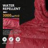 imageOutdoor Ventures Womens Packable Lightweight FullZip Puffer Jacket with Hood Quilted Winter CoatRedfold in Pocket