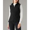imageOutdoor Ventures Womens Polar Fleece Zip Vest Outerwear with PocketsWarm Sleeveless Coat Vest for Fall ampamp WinterBlack