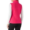 imageOutdoor Ventures Womens Polar Fleece Zip Vest Outerwear with PocketsWarm Sleeveless Coat Vest for Fall ampamp WinterBright Rose
