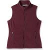imageOutdoor Ventures Womens Polar Fleece Zip Vest Outerwear with PocketsWarm Sleeveless Coat Vest for Fall ampamp WinterBurgundy