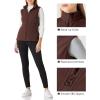 imageOutdoor Ventures Womens Polar Fleece Zip Vest Outerwear with PocketsWarm Sleeveless Coat Vest for Fall ampamp WinterChocolate