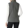 imageOutdoor Ventures Womens Polar Fleece Zip Vest Outerwear with PocketsWarm Sleeveless Coat Vest for Fall ampamp WinterDark Grey