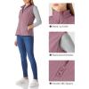 imageOutdoor Ventures Womens Polar Fleece Zip Vest Outerwear with PocketsWarm Sleeveless Coat Vest for Fall ampamp WinterDark Lavender