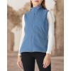 imageOutdoor Ventures Womens Polar Fleece Zip Vest Outerwear with PocketsWarm Sleeveless Coat Vest for Fall ampamp WinterGrayish Blue