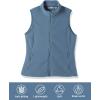 imageOutdoor Ventures Womens Polar Fleece Zip Vest Outerwear with PocketsWarm Sleeveless Coat Vest for Fall ampamp WinterGrayish Blue