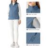 imageOutdoor Ventures Womens Polar Fleece Zip Vest Outerwear with PocketsWarm Sleeveless Coat Vest for Fall ampamp WinterGrayish Blue