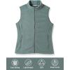 imageOutdoor Ventures Womens Polar Fleece Zip Vest Outerwear with PocketsWarm Sleeveless Coat Vest for Fall ampamp WinterGreen Gray