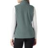 imageOutdoor Ventures Womens Polar Fleece Zip Vest Outerwear with PocketsWarm Sleeveless Coat Vest for Fall ampamp WinterGreen Gray