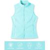 imageOutdoor Ventures Womens Polar Fleece Zip Vest Outerwear with PocketsWarm Sleeveless Coat Vest for Fall ampamp WinterIce Blue
