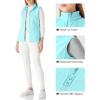 imageOutdoor Ventures Womens Polar Fleece Zip Vest Outerwear with PocketsWarm Sleeveless Coat Vest for Fall ampamp WinterIce Blue