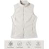 imageOutdoor Ventures Womens Polar Fleece Zip Vest Outerwear with PocketsWarm Sleeveless Coat Vest for Fall ampamp WinterLight Grey