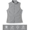 imageOutdoor Ventures Womens Polar Fleece Zip Vest Outerwear with PocketsWarm Sleeveless Coat Vest for Fall ampamp WinterLight Grey Heather
