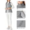 imageOutdoor Ventures Womens Polar Fleece Zip Vest Outerwear with PocketsWarm Sleeveless Coat Vest for Fall ampamp WinterLight Grey Heather
