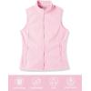 imageOutdoor Ventures Womens Polar Fleece Zip Vest Outerwear with PocketsWarm Sleeveless Coat Vest for Fall ampamp WinterPink