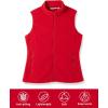 imageOutdoor Ventures Womens Polar Fleece Zip Vest Outerwear with PocketsWarm Sleeveless Coat Vest for Fall ampamp WinterRed