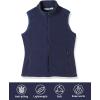 imageOutdoor Ventures Womens Polar Fleece Zip Vest Outerwear with PocketsWarm Sleeveless Coat Vest for Fall ampamp WinterTrue Navy