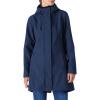 imageOutdoor Ventures Womens Lightweight Waterproof Fleece Lined Hooded Softshell Rain Jacket Warm Windbreaker Long CoatDark Blue