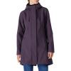 imageOutdoor Ventures Womens Lightweight Waterproof Fleece Lined Hooded Softshell Rain Jacket Warm Windbreaker Long CoatPurple