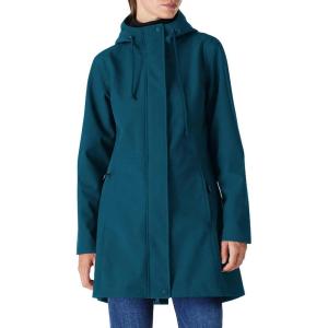 imageOutdoor Ventures Womens Lightweight Waterproof Fleece Lined Hooded Softshell Rain Jacket Warm Windbreaker Long CoatModern Blue