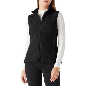 imageOutdoor Ventures Womens Polar Fleece Zip Vest Outerwear with PocketsWarm Sleeveless Coat Vest for Fall ampamp WinterBlack