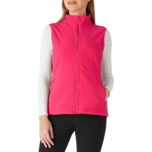 imageOutdoor Ventures Womens Polar Fleece Zip Vest Outerwear with PocketsWarm Sleeveless Coat Vest for Fall ampamp WinterBright Rose