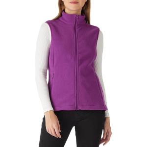 imageOutdoor Ventures Womens Polar Fleece Zip Vest Outerwear with PocketsWarm Sleeveless Coat Vest for Fall ampamp WinterDark Raspberry