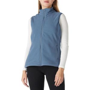 imageOutdoor Ventures Womens Polar Fleece Zip Vest Outerwear with PocketsWarm Sleeveless Coat Vest for Fall ampamp WinterGrayish Blue