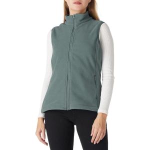 imageOutdoor Ventures Womens Polar Fleece Zip Vest Outerwear with PocketsWarm Sleeveless Coat Vest for Fall ampamp WinterGreen Gray